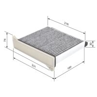 BOSCH 1 987 432 426 Filter, Innenraumluft