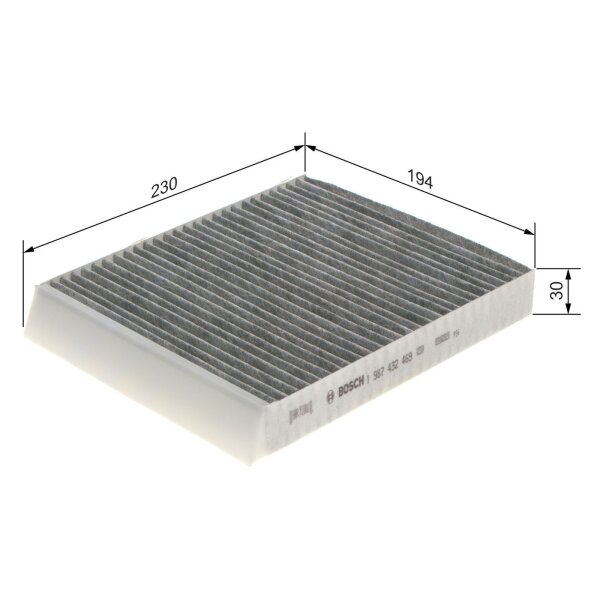 BOSCH 1 987 432 469 Filter, Innenraumluft