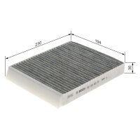 BOSCH 1 987 432 469 Filter, Innenraumluft