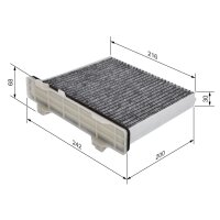 BOSCH 1 987 432 498 Filter, Innenraumluft