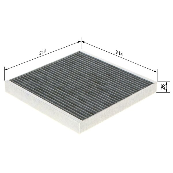 BOSCH 1 987 432 499 Filter, Innenraumluft