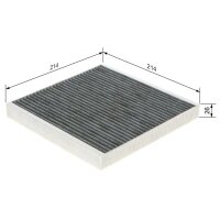 BOSCH 1 987 432 499 Filter, Innenraumluft