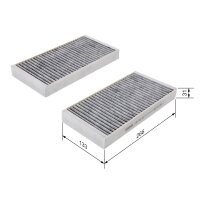 BOSCH 1 987 432 500 Filter, Innenraumluft