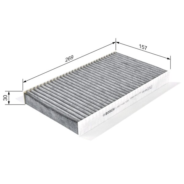 BOSCH 1 987 432 535 Filter, Innenraumluft