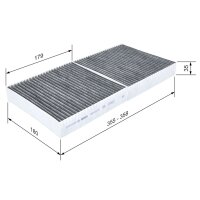 BOSCH 1 987 432 571 Filter, Innenraumluft