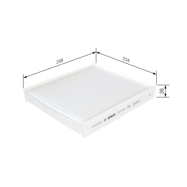 BOSCH 1 987 435 002 Filter, Innenraumluft