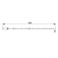 BOSCH 1 987 473 050 Warnkontakt, Bremsbelagverschleiß