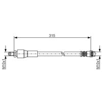 BOSCH 1 987 476 032 Bremsschlauch