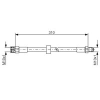 BOSCH 1 987 476 128 Bremsschlauch