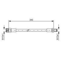 BOSCH 1 987 476 129 Bremsschlauch