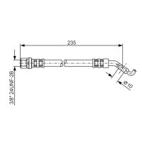 BOSCH 1 987 476 207 Bremsschlauch