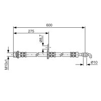 BOSCH 1 987 476 229 Bremsschlauch