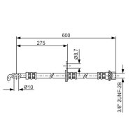 BOSCH 1 987 476 246 Bremsschlauch