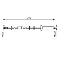 BOSCH 1 987 476 329 Bremsschlauch