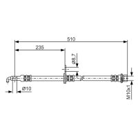 BOSCH 1 987 476 355 Bremsschlauch