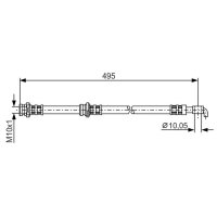 BOSCH 1 987 476 401 Bremsschlauch