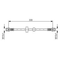 BOSCH 1 987 476 411 Bremsschlauch