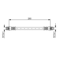 BOSCH 1 987 476 517 Bremsschlauch