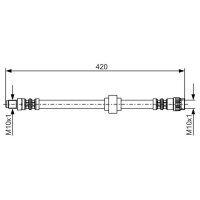 BOSCH 1 987 476 704 Bremsschlauch
