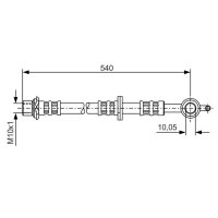 BOSCH 1 987 476 834 Bremsschlauch