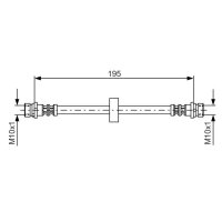 BOSCH 1 987 476 884 Bremsschlauch