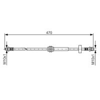 BOSCH 1 987 476 885 Bremsschlauch