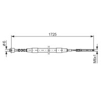 BOSCH 1 987 477 065 Seilzug, Feststellbremse