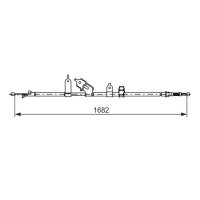 BOSCH 1 987 477 070 Seilzug, Feststellbremse