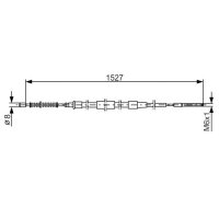 BOSCH 1 987 477 164 Seilzug, Feststellbremse