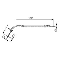 BOSCH 1 987 477 225 Seilzug, Feststellbremse