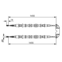BOSCH 1 987 477 391 Seilzug, Feststellbremse