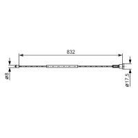 BOSCH 1 987 477 661 Seilzug, Feststellbremse