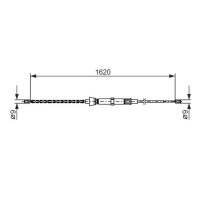 BOSCH 1 987 477 684 Seilzug, Feststellbremse