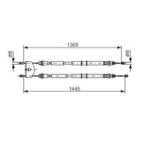 BOSCH 1 987 477 732 Seilzug, Feststellbremse