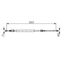 BOSCH 1 987 477 786 Seilzug, Feststellbremse