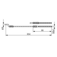 BOSCH 1 987 477 833 Seilzug, Feststellbremse
