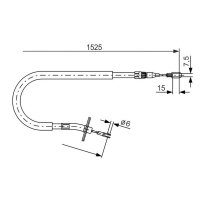 BOSCH 1 987 477 858 Seilzug, Feststellbremse