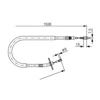 BOSCH 1 987 477 859 Seilzug, Feststellbremse