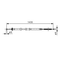 BOSCH 1 987 477 926 Seilzug, Feststellbremse