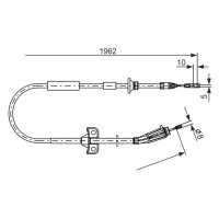 BOSCH 1 987 477 941 Seilzug, Feststellbremse