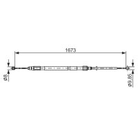 BOSCH 1 987 477 947 Seilzug, Feststellbremse