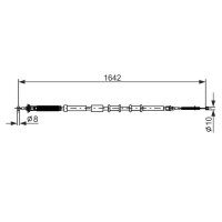 BOSCH 1 987 477 974 Seilzug, Feststellbremse