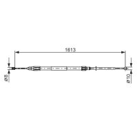 BOSCH 1 987 477 987 Seilzug, Feststellbremse