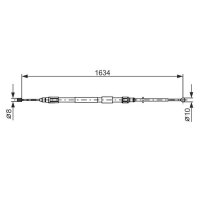 BOSCH 1 987 477 988 Seilzug, Feststellbremse