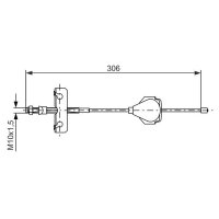 BOSCH 1 987 477 990 Seilzug, Feststellbremse