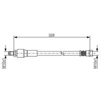 BOSCH 1 987 481 001 Bremsschlauch