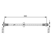 BOSCH 1 987 481 002 Bremsschlauch