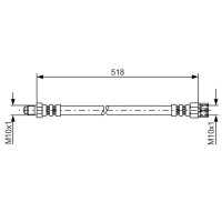 BOSCH 1 987 481 007 Bremsschlauch