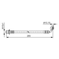 BOSCH 1 987 481 128 Bremsschlauch