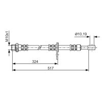 BOSCH 1 987 481 140 Bremsschlauch